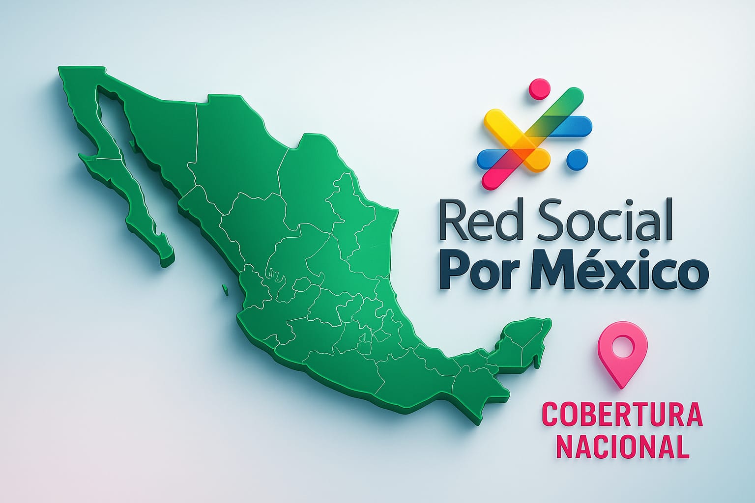 Mapa de la República Mexicana - Cobertura Nacional